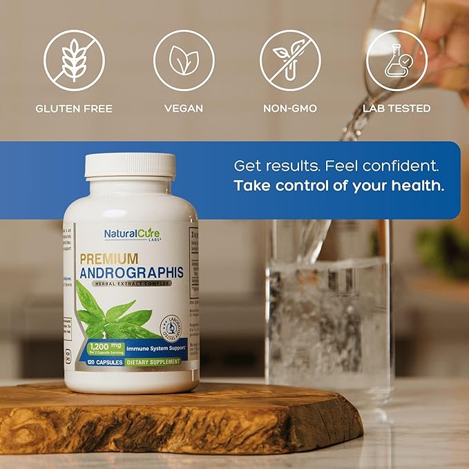 Natural Cure Labs Lysine with Monolaurin Immune Support Androgrpahis Bundle