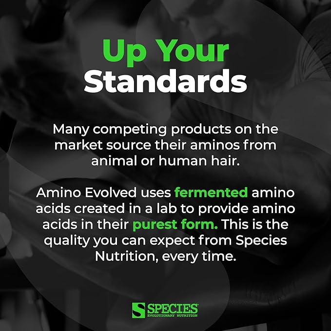 Species Nutrition Amino Evolved EAA &amp BCAA Powder Fermented Branched Chain Amino Acids Muscle Recovery &amp Endurance Pre &amp Post Workout Supplement (Lemon Iced Tea 30 Servings)