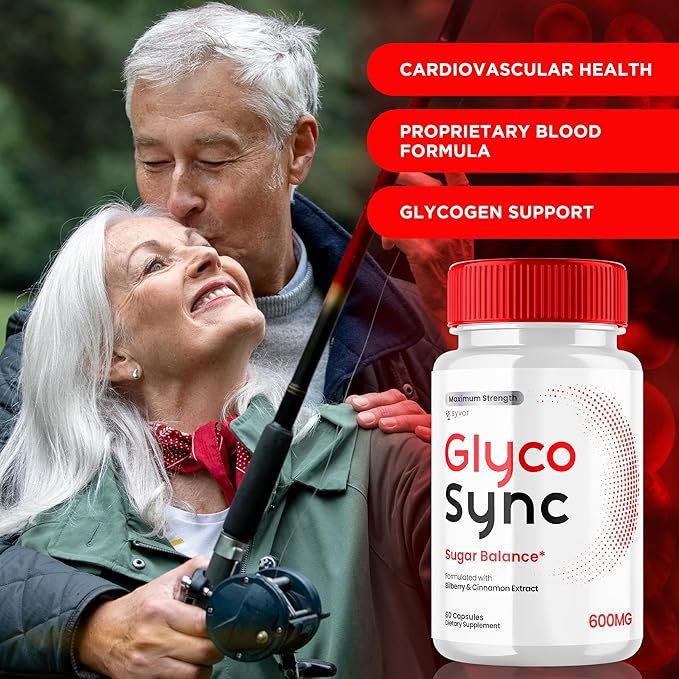 (2 Pack) Glyco Sync Capsules Official Glyco Sync Balance Pills with All Natural Ingredients Advanced Formula GlycoSync Joint Health and Wellness Support Max Strength for Men &amp Women (120 Capsule