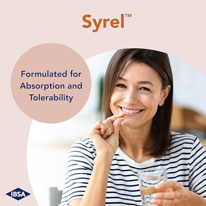 Syrel - Thyroid Support Supplement – 100mcg Selenium and 5mg BioPerine - 30 Soft- Gel Caps for Increased Bioavailability and Absorption - Gluten-Free Lactose-Free Sugar-Free Non-GMO