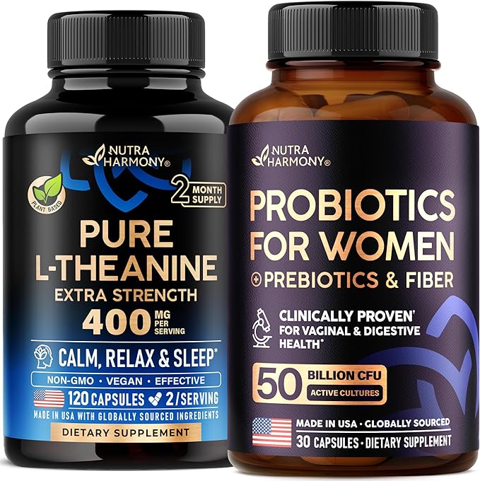 NUTRAHARMONY L-Theanine &amp Probiotics for Women Capsules