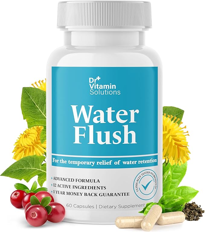 DR VITAMIN SOLUTIONS Nighttime Fat Burner Thermogenic Weight Loss and Diuretic Water Pills - Metabolism and Water Retention Pills for Women and Men 180 caps