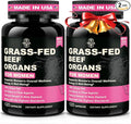 Beef Organ Supplement for Women - Beef Liver Kidney Heart Uterus Tissue Ovary | Supports Women's Overall Energy and Wellness | Grass Fed Pasture Raised in New Zealand 2P