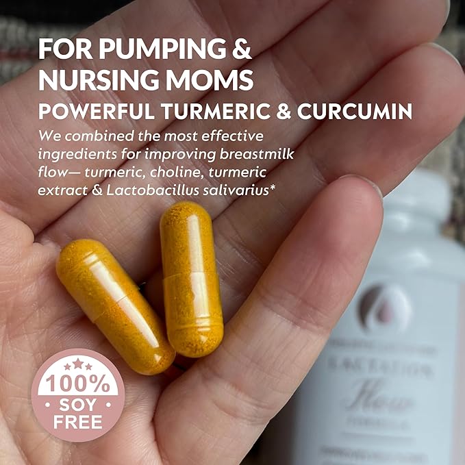 Holistic Lactation® Lactation Flow Formula (60 Servings) Supplement to Support Breastmilk Flow &amp Milk Supply Contains Breastfeeding Probiotic and Choline Lecithin-Free