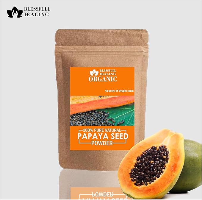 Blessfull Healing Organic 100% Pure Natural Papaya Seed Powder | 100 Gram / 3.52 oz