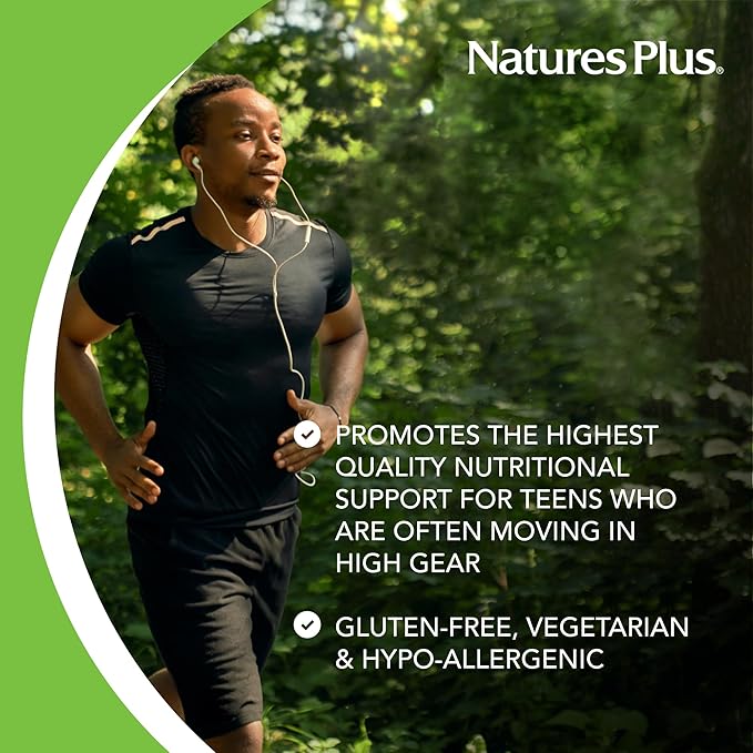 NaturesPlus Source of Life No Iron - 180 Tablets Pack of 2 - Multivitamin &amp Mineral Supplement with Vitamin D3 - Supports Energy &amp Well-Being - Gluten Free Vegetarian - 120 Total Servings