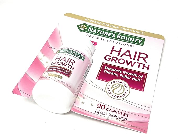 Nature's Bounty Hair Growth Supplement 1 Per Day Clinically Shown to Support Thicker Fuller Hair with Biotin Silicon &amp Arginine 90 Capsules