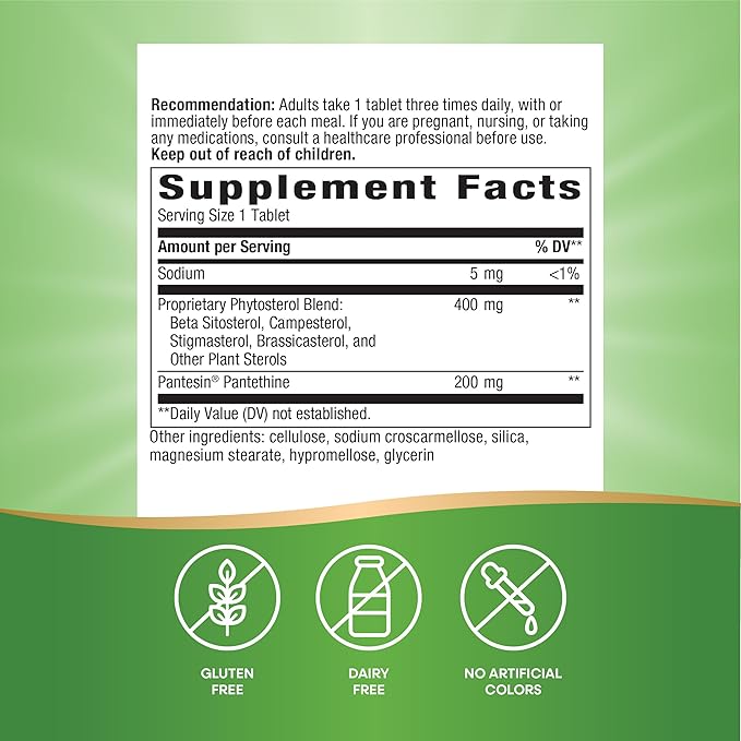 Nature's Way Enzymatic Therapy Supports Healthy Cholesterol Levels Already within a Normal Range* 90 Tablets