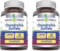Amazing Formulas Chondroitin Sulfate 1200 mg Per Serving Supplement | Capsules | Non-GMO | Gluten Free | Made in USA (120 Count 2 Pack)