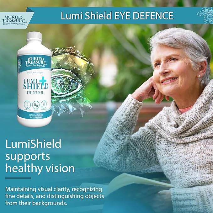 Buried Treasure LumiShield Plus - Peppermint Flavor 16 oz. Eye Health Support in Liquid Supplement