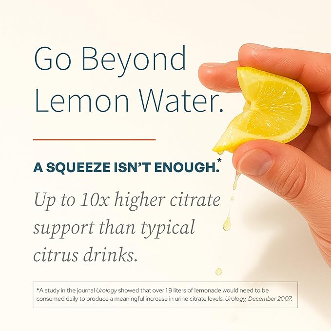 10mEq | Water &amp Beverage Enhancer for Kidney Health | Citrate &amp Electrolytes for Kidney Protection | Science-Based Support Beyond Cleanse Detox or Stone Dissolver Supplements | 120 Sticks