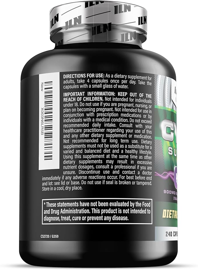 Iron Labs Nutrition: Cycle Support Plus NAC (N-Acetyl-L-Cysteine) - On Cycle Support Supplements for Men - N Acetyl L Cysteine and Milk Thistle (240 Capsules)