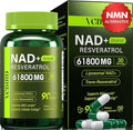Nad Resveratrol Supplement 61800mg Per Bottle – Liposomal Nad+ Resveratrol for Women &amp Men – High Purity 1200mg Nad+ Supplement for Energy &amp Healthy Aging Resveratrol Quercetin CoQ10 – 90 C