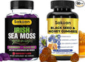 Sakoon nutrition Black Seed Oil &amp Honey Gummies + Irish Sea Moss Gummies | 2%+ Thymoquinone | Super Antioxidant for Immune Heart Joint Digestive Hair &amp Skin Support
