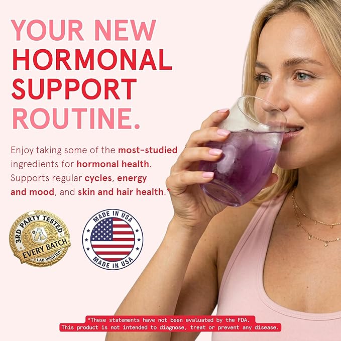 Peach Perfect Inositol Powder Multivitamin Strawberry Acai Flavor – 3 – Supports Women’s Health 30 SVG