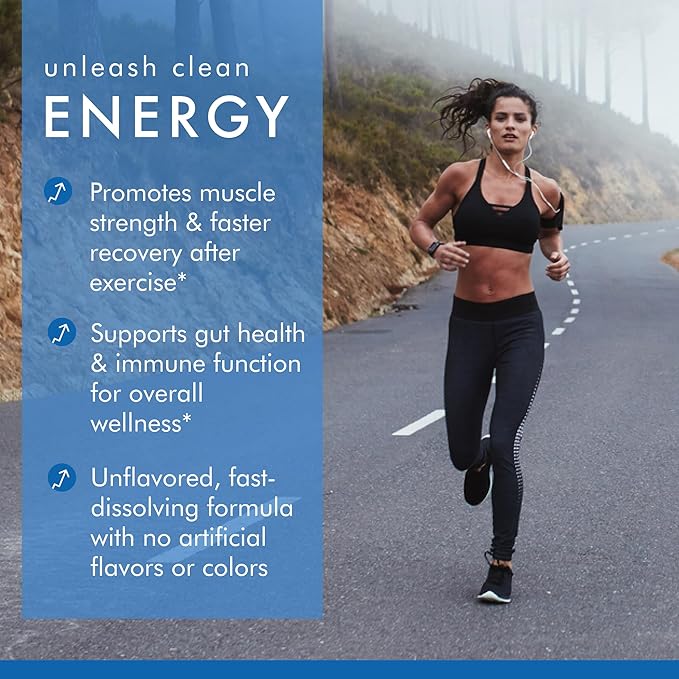 Pure Power L-Glutamine Unflavored 17.6 oz (500 g) 100 Servings (1 Jar) 5 g Per Serving Non-GMO NSF Certified for Sport Dr. Mercola