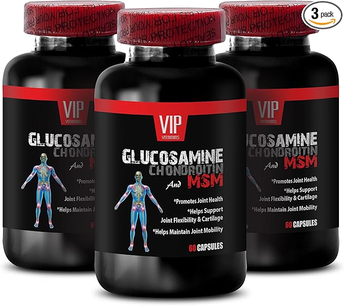Sulfur Pills - msm - msm Natural Supplement - GLUCOSAMINE CHONDROITIN MSM Capsules - msm Capsules - glucosamine chondroitin - glucosamine chondroitin Capsules - chondroitin Capsules - 3B 180 Tablets