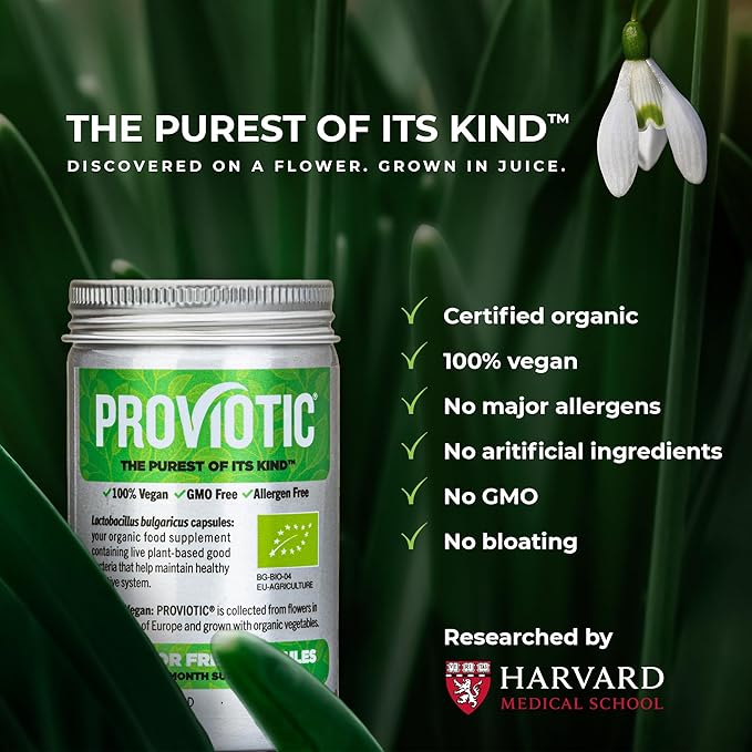 Vegan Probiotic Supplement - Patented Formula for Digestive Health &amp Immune Support - Anti-Bloating Capsules for Men &amp Women - Enhance Gut Health - Probiotics Capsules