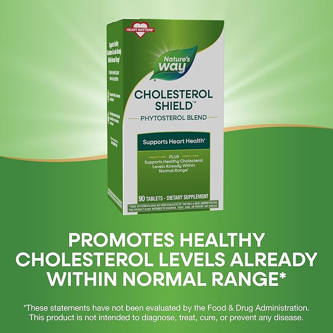 Nature's Way Enzymatic Therapy Supports Healthy Cholesterol Levels Already within a Normal Range* 90 Tablets