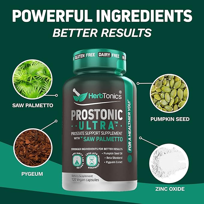 Herbtonics Apple Cider Vinegar Capsules Plus Keto BHB | Fat Burner &amp Weight Loss Supplement for Women &amp Men - Prostate Support Supplement for Men's Health | with Saw Palmetto Beta Sitosterol