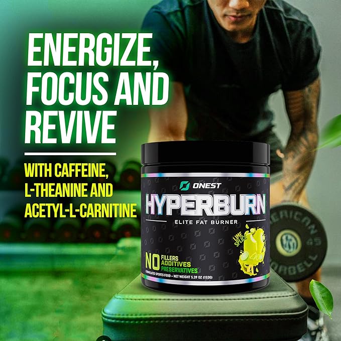 ONEST Hyperburn Thermogenic Powder – 153g (30 Servings) Enhanced Energy Boost &amp Performance Support Supplement Sports Nutrition Powder