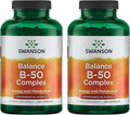 Swanson Balance B-50 High-Potency B Vitamin Complex for Busy Adults Seeking Immune Heart and Nervous System Support (250 Capsules)