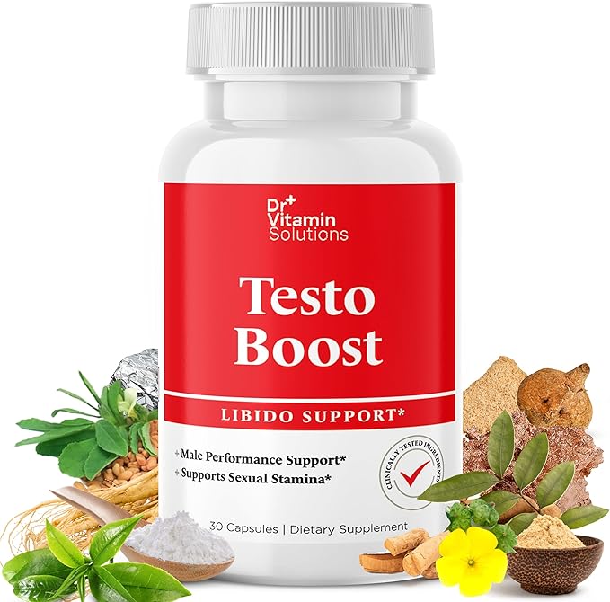 DR VITAMIN SOLUTIONS Thermogenic Fat Burner Brazilian Lean 60 Capsules and Dr. Vitamin Testo Boost Supplement for Men 30 Capsules