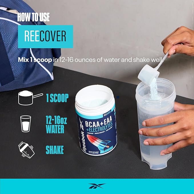 Reebok Performance System Bundle | REEenergize Pre-Workout REEcover BCAA + EAA REEbuild Whey + Collagen | Complete Athletic Performance System
