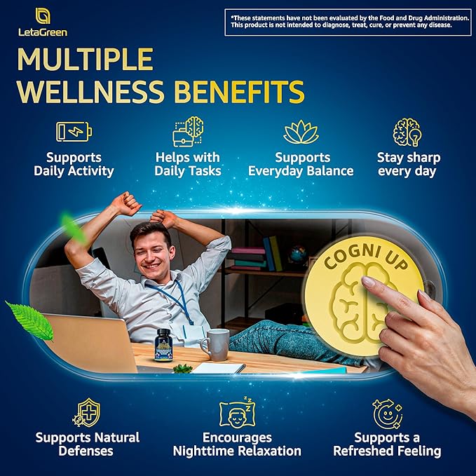 Organic Lions Mane Supplement Capsules - 240 Real Mushrooms Lion's Mane Capsules with Ginkgo Biloba Herb Bacopa Monnieri L Theanine L Tyrosine - Mushroom Complex for Daily Wellness