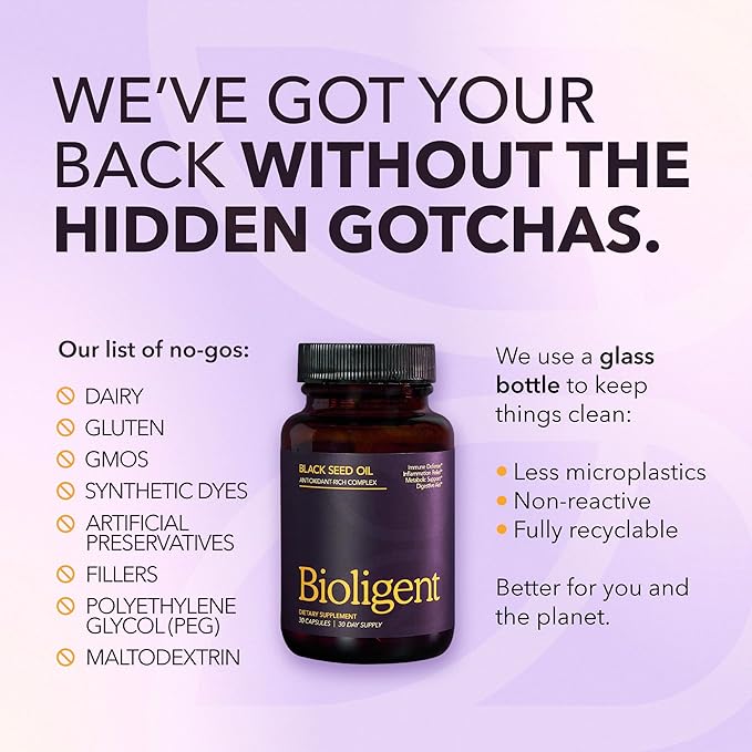 Black Seed Oil Capsules Cold-Pressed with Thymoquin Plant-Based Wellness for Digestion Energy &amp Daily Balance Non-GMO Gluten Free 30 Capsules 30 Day Supply