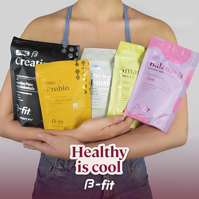 B-FIT B Inositol Balance + Omega 3 Bundle – Myo-Inositol &amp D-Chiro 40:1 with Folic Acid – Berry Flavor Powder – Fish Oil 1800 mg EPA &amp DHA