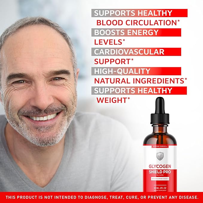 (3 Pack) Glycogen Shield Pro - Glycogen Shield Pro Drops GlycogenShield Pro Drops GlycogenShield Pro Support Glycogen Shield Pro Support Glycogen Shield Pro Supplement 3 Bottles for 90 Days