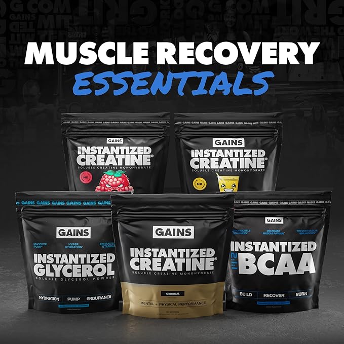 Gains in Bulk BCAA Powder Pre Workout Plant Based Branch Chain Amino Acids Gluten Free Vegan Supplement with Keratin for Endurance &amp Strength During &amp Post Workout Unflavored 90 Servings