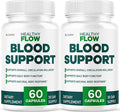 (2 Pack) Healthy Flow Blood Support - HealthyFlow Support Supplement Capsules Daily Premium Advanced Formula Pills - Maximum Strength Vitamins for Overall Health &amp Wellness 120 Capsules for 2 Mo