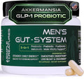 Simple Creatures Akkermansia GLP-1 Men's Probiotic – 5-in-1: Debloat · Appetite Control · Gut Barrier · Male Drive · Energy | Probiotic Prebiotic Postbiotic | Boron &amp Tongkat Ali AKK11™ | 60 Caps