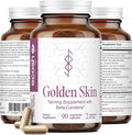 Ecosh Golden Skin Tanning Supplement for Women &amp Men – Potent Tanning Pills with Beta Carotene Lutein &amp L-Tyrosine for Skin Health | Natural Antioxidant Supplement &amp Tanning Vitamins | 90