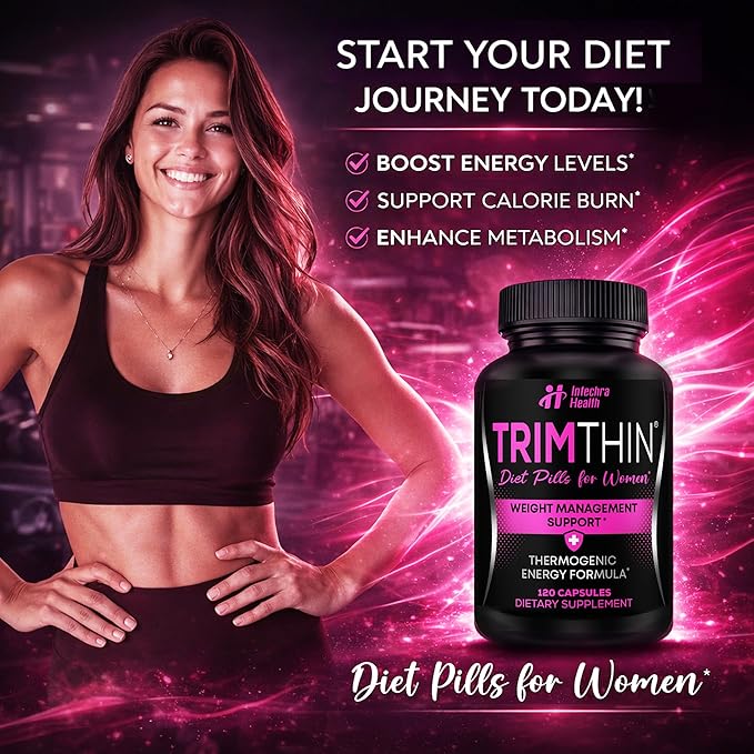 Diet Pills for Women - NEW Thermogenic Energy Formula for Weight Management -Manufactured in the USA 120 Capsules