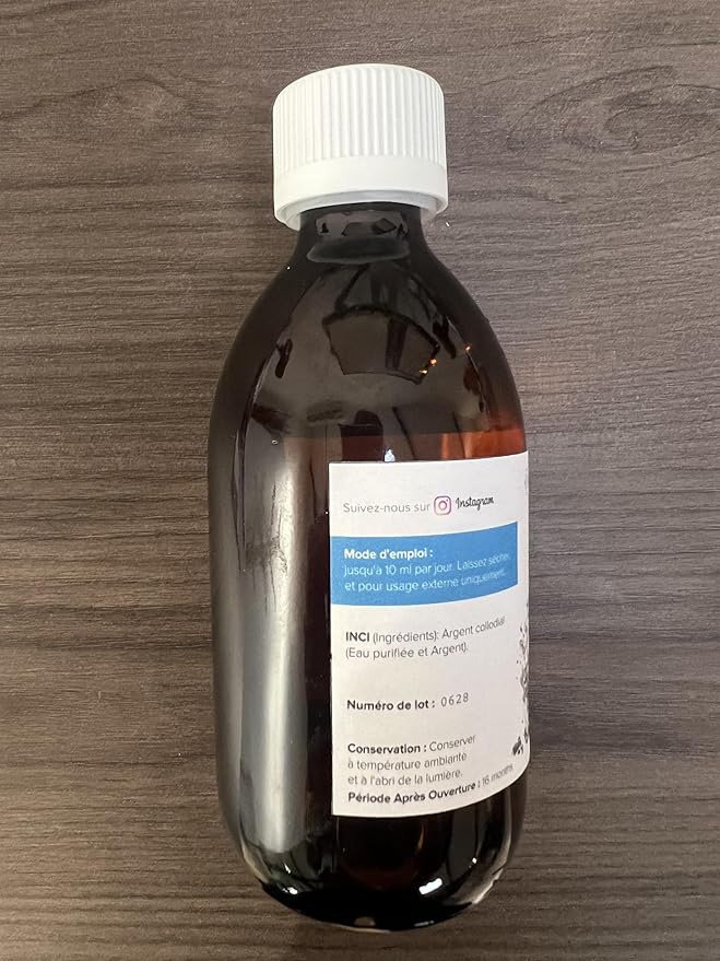 Colloidal Silver Liquid 10 fl oz &amp Spray to Fill ● Bioactive Hydrosol Silver Water ● Natural Immune Support Nano Sol Supplement Solution ● Ionic Minerals 40 PPM ● Organic Structured Plata Coloidal