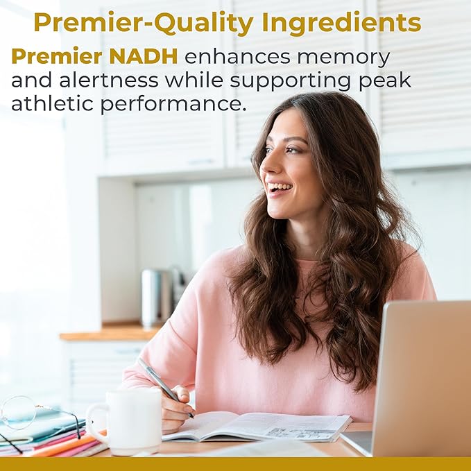 Premier Research Labs NADH - NADH Supplement NAD Supplement for Men &amp Women Nicotinamide Adenine Dinucleotide Cell Regenerator Respiratory Support - 30 Vegetarian Capsules