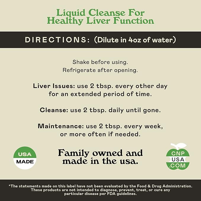 Liver Complete 8oz Organic Liquid Concentrate - Liver Cleanse &amp Digestive Bitters Vinegar Supplement