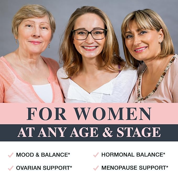 Myo-inositol &amp D-chiro Inositol Supplement for Women - Ideal 40:1 Ratio Complex for Fertility Hormonal Balance Menstrual Cycle &amp Ovarian Health Support with CoQ10 Choline &amp Selenium - 1