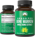 Peak Performance Grass Fed Bone Marrow - Whole Extract Supplement 180 Capsules - Superfood Pills Rich in Collagen Vitamins and Amino Acids - from Matrix Cartilage - Ancestral Tablets