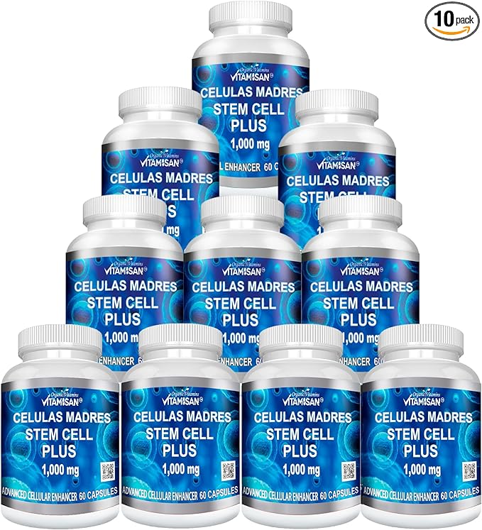 VITAMISAN 10 Bottles Celulas Madres Stem Cell Plus Capsules