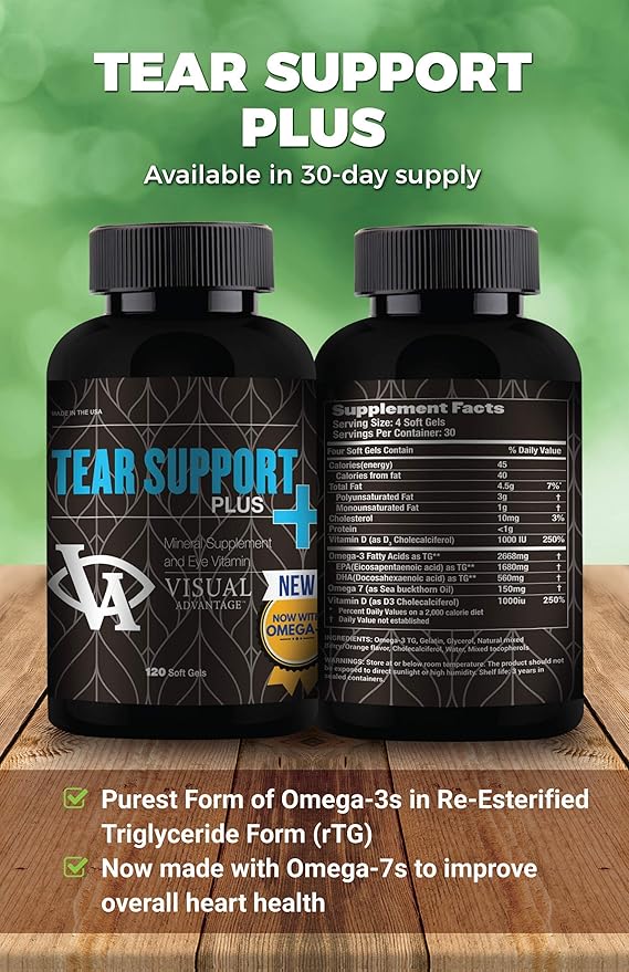Tear Support Plus for Dry Eyes - 1 Month Supply