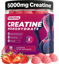Creatine Gummies for Women 5000mg Creatine Monohydrate with Folic Acid &amp Vitamin B12 120 Gummies (30 Servings) No Added Sugar Vegan Chewable Energy &amp Recovery