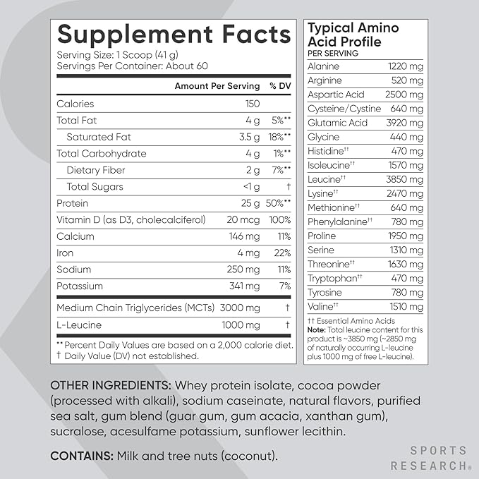Sports Research Creatine Monohydrate Sugar-Free &amp Naturally Flavored Hydrate Electrolytes and Dutch Chocolate Whey Protein Powder