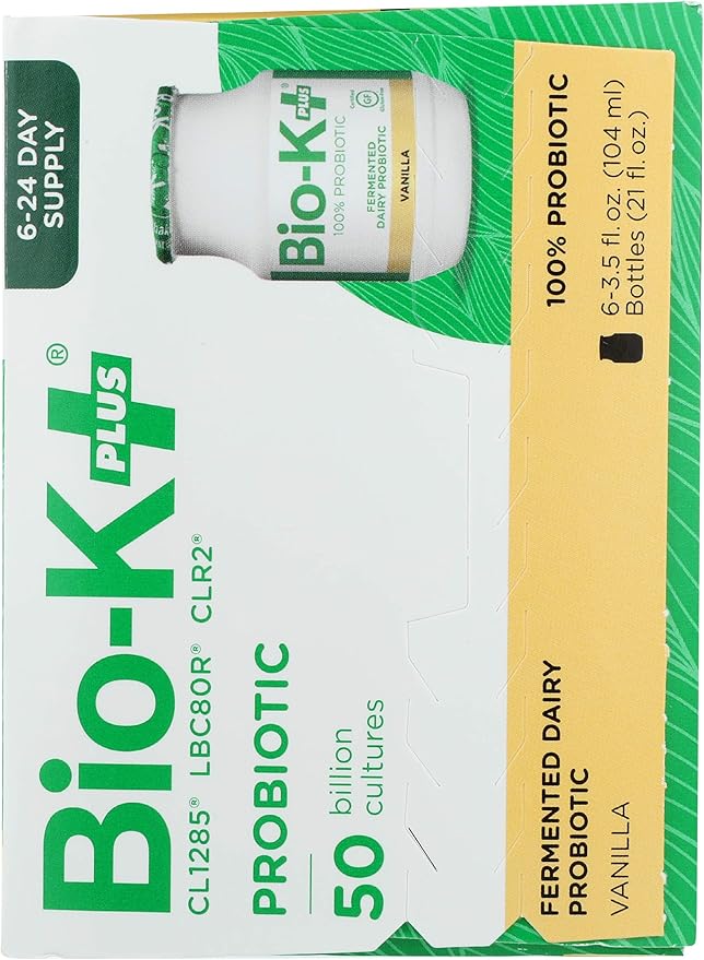 BIO-K PLUS Vanilla Probiotic 6pk 3.5 FZ