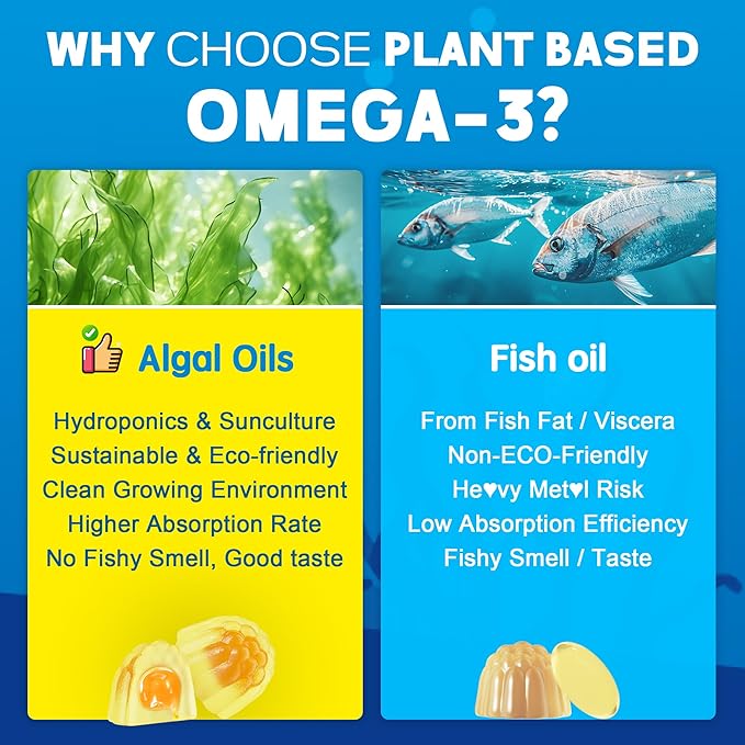Vegan Omega-3 Gummies Inositol + Omega-3 Gummies 2 Pack