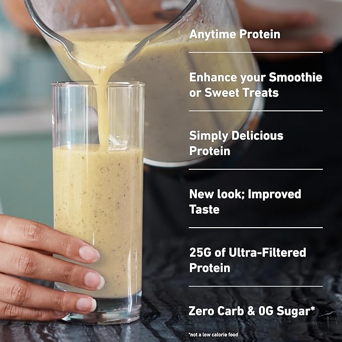 Isopure Zero Carb 100% Pure Whey Isolate Protein Powder Gluten Free With Vitamins Banana Cream 25g Protein Per Serving 3 Lbs 44 Servings (Packaging May Vary)