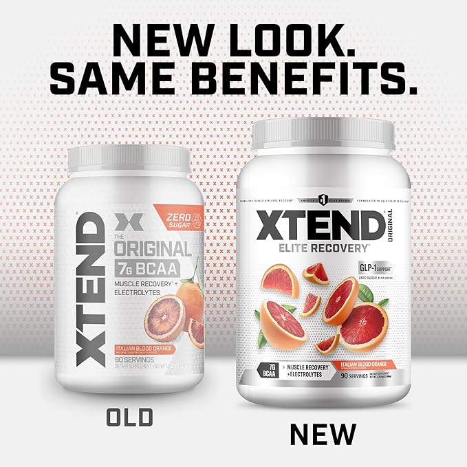 Xtend Original BCAA Powder 7g BCAA and 2.5g L-Glutamine Sugar Free Post Workout Muscle Recovery Drink with Amino Acids for Men &amp Women 90 Servings